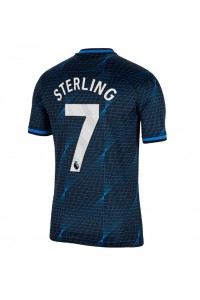 Chelsea Raheem Sterling #7 Fotballdrakt Borte Klær 2023-24 Korte ermer